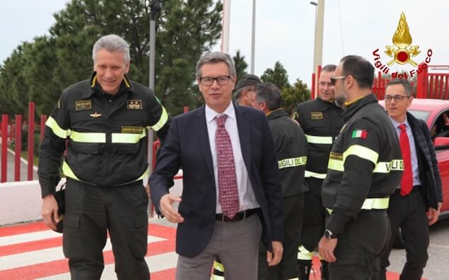 Il capo dei Vigili del Fuoco Fabio Dattilo fa visita alla Direzione Regionale Calabria