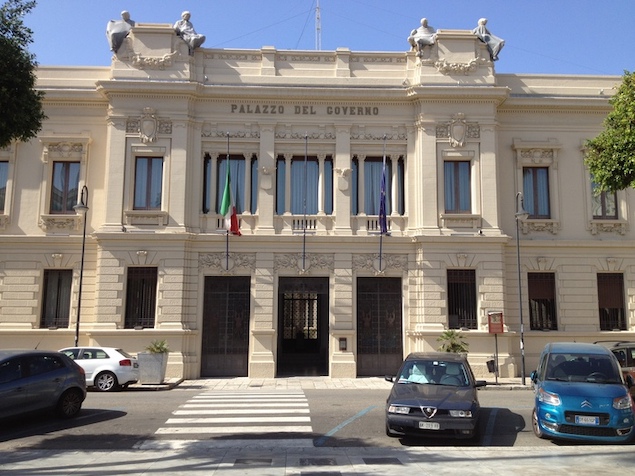 Il palazzo della Prefettura di Reggio Calabria