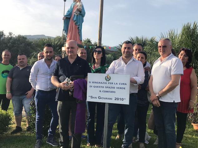 Cerimonia di sponsorizzazione area verde Madonna delle Grazie Capizzaglie