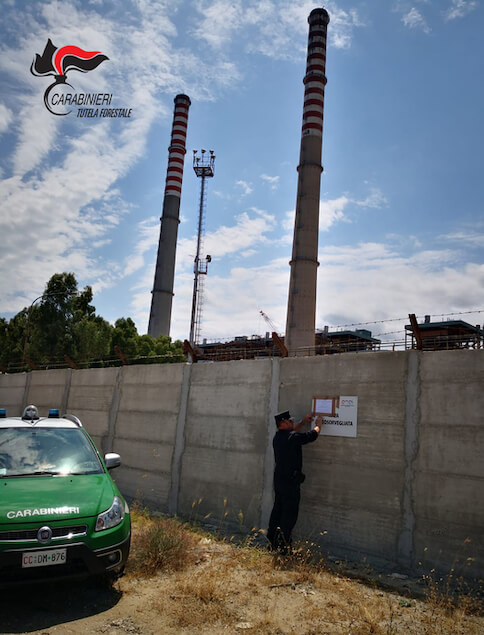 Sequestrato muro della centrale Enel a Rossano