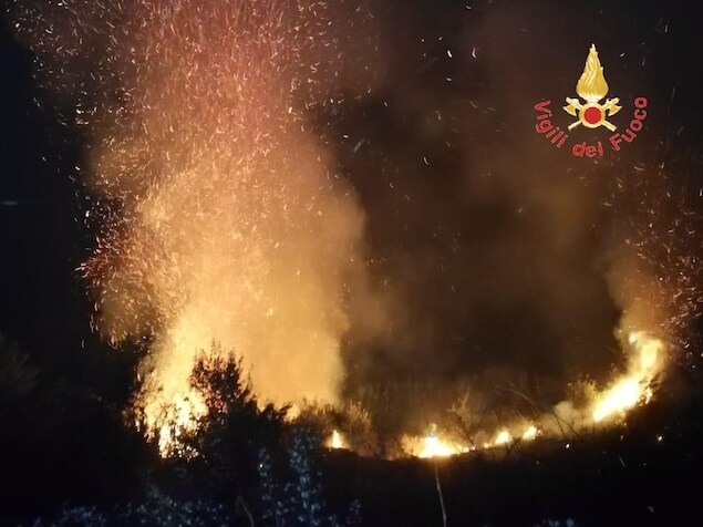 Incendi in Calabria, 45 roghi nella giornata di ieri