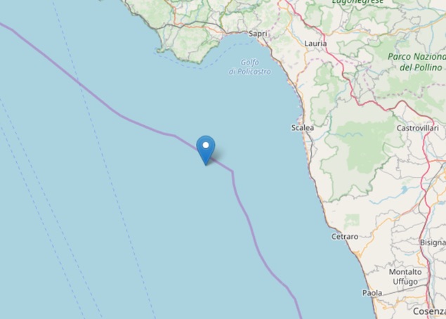 Terremoto Tirreno Meridionale