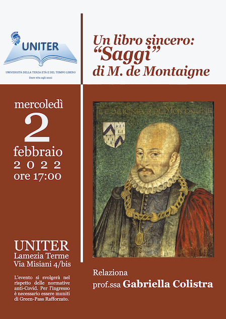 “Un libro sincero”. Si parla dei Saggi di Montaigne all’Uniter