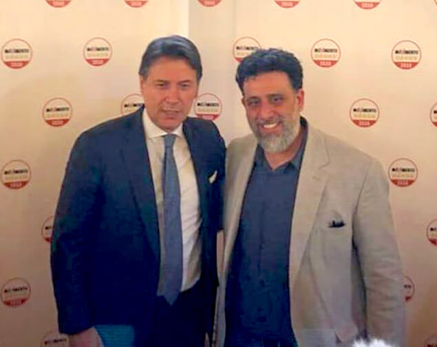 Giuseppe Conte e Francesco Mardente