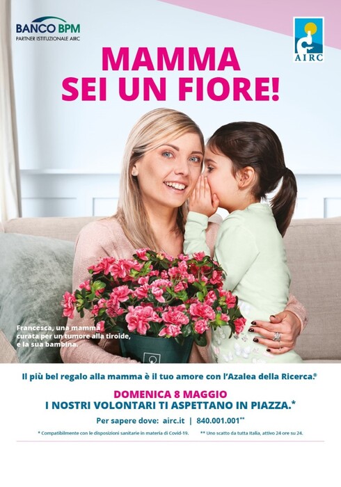 Tumori: domenica "L'Azalea della ricerca" promossa dall'Airc