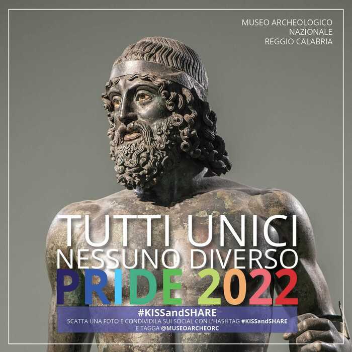 Il Museo archeologico di Reggio Calabria abbraccia il Pride 2022