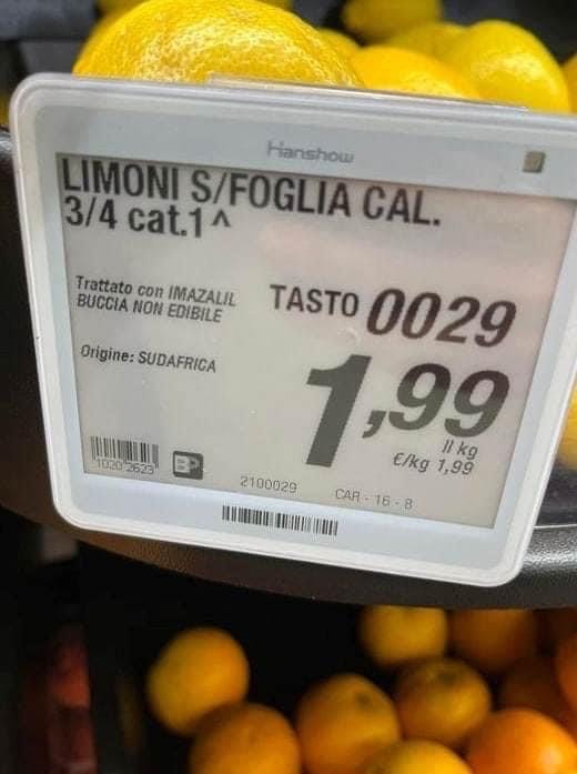 Molinaro (Lega): Per l’ortofrutta 100% Made in Italy mai una etichetta come questa