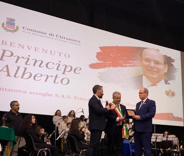 BCC Calabria Ulteriore e il Comune di Cittanova accolgono il principe Alberto II