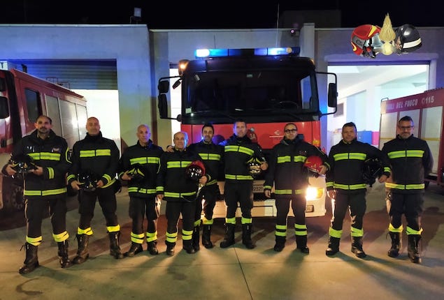 Ultimo giorno di lavoro per Giovanni De Luca, Capo Reparto Esperto dei Vigili del fuoco