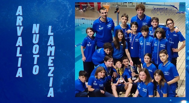 Campionati Regionali, doppio podio per gli Esordienti dell’Arvalia Nuoto Lamezia