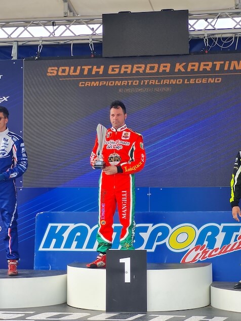 Claudio Gullo vince nel "Tempio del Karting" in notturna a Lonato