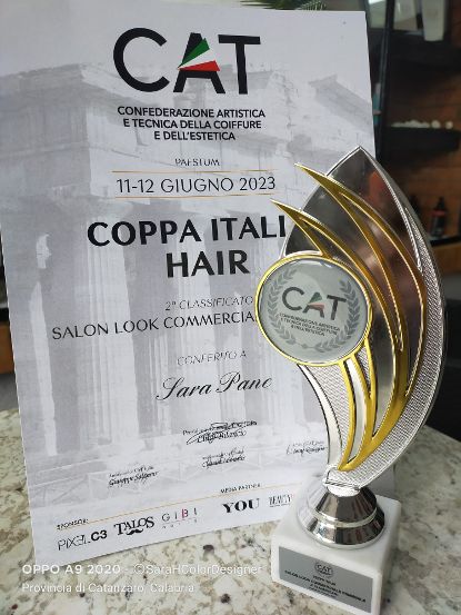 Decollatura. La coiffeur Sara Pane seconda alla Coppa Italia CAT di Paestum