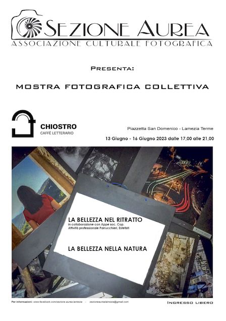 Lamezia. La Sezione Aurea presenta una mostra collettiva di fotografie sulla Bellezza