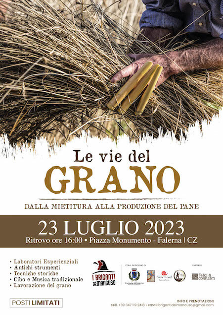 Le vie del Grano, il 23 luglio nuovo evento del Festival delle Erranze e della Filoxenia