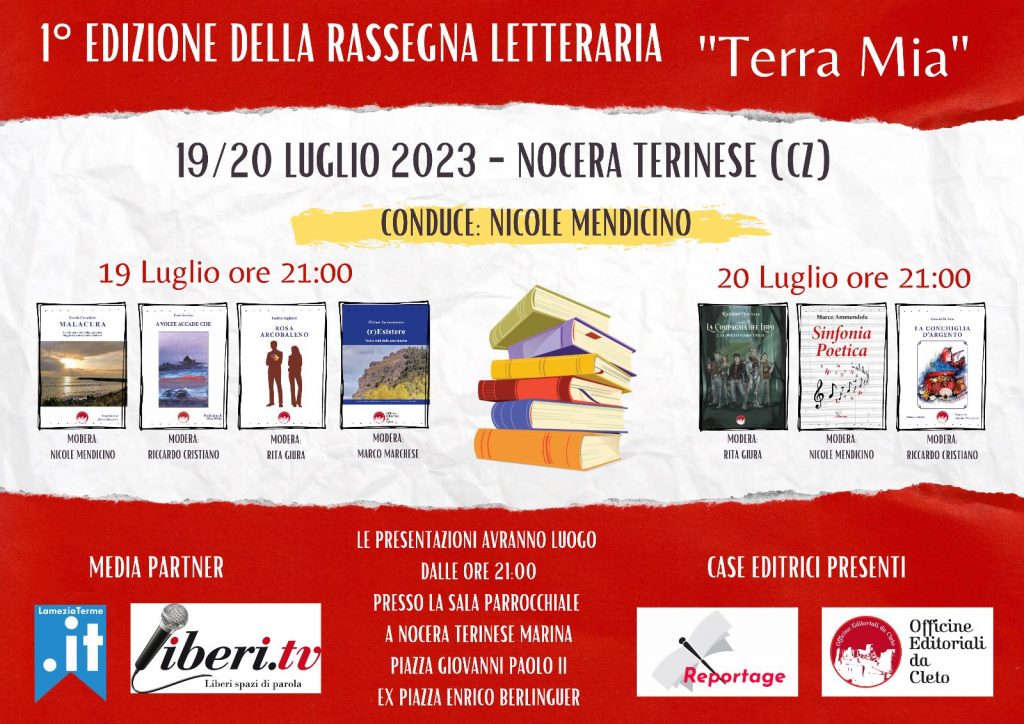 Nasce a Nocera Terinese "Terra Mia", rassegna letteraria che parla di Calabria e Calabresi