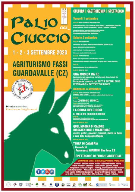 Presentato il programma ufficiale del palio del ciuccio di Guardavalle