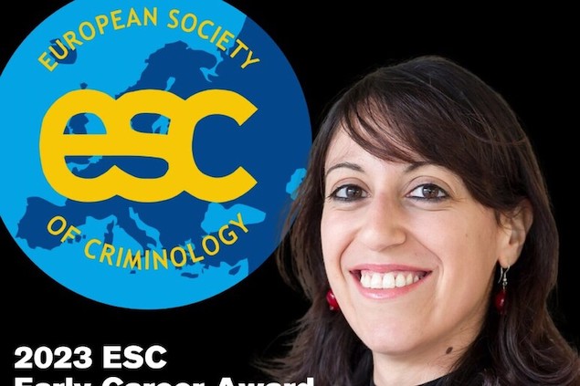 Ad Anna Sergi il premio della Società europea di criminologia