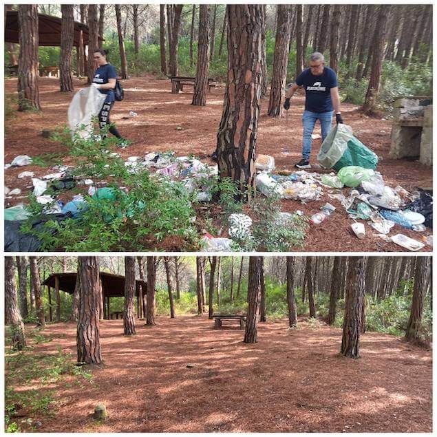 Lamezia. Parco Dossi Comuni ripulito dai volontari Plastic Free