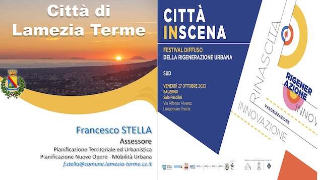 Il progetto di Lamezia Terme presente a "Città in scena - Festival diffuso della Rigenerazione urbana"