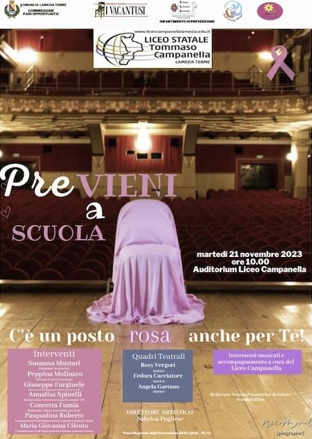 Lamezia. Pre-vieni a scuola: cultura della prevenzione al Liceo “Campanella”