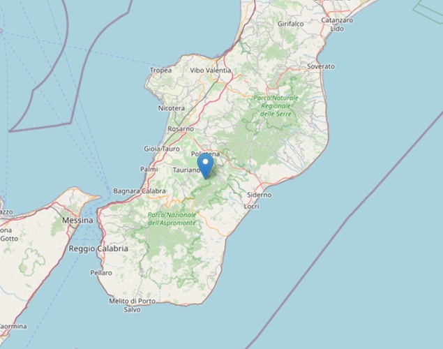 Terremoto: scossa di magnitudo ML 2.8 a Cittanova (RC)