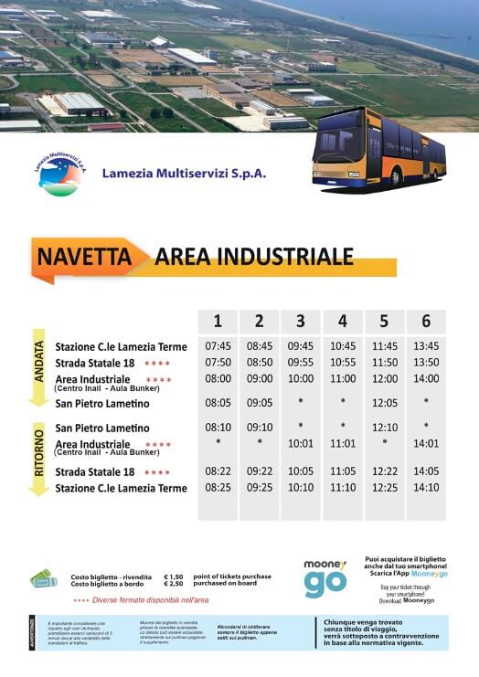 Lamezia Multiservizi. Dal 22 Gennaio attiva la nuova linea “Navetta area industriale”