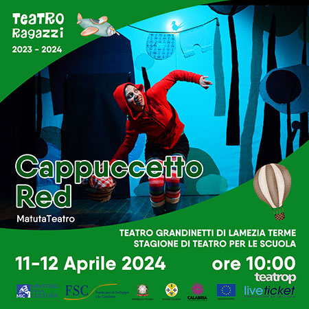 Cappuccetto Red, ultimo spettacolo in cartellone per il Teatro Ragazzi