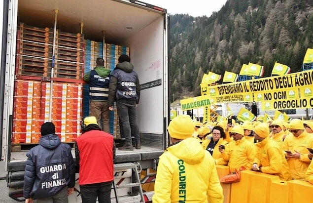 Coldiretti Calabria, secondo giorno di proteste al Brennero