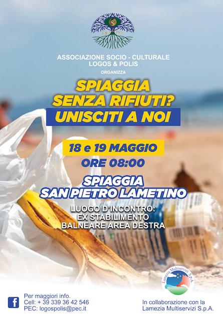 Logos&Polis organizza due giornate per la pulizia del litorale di San Pietro Lametino