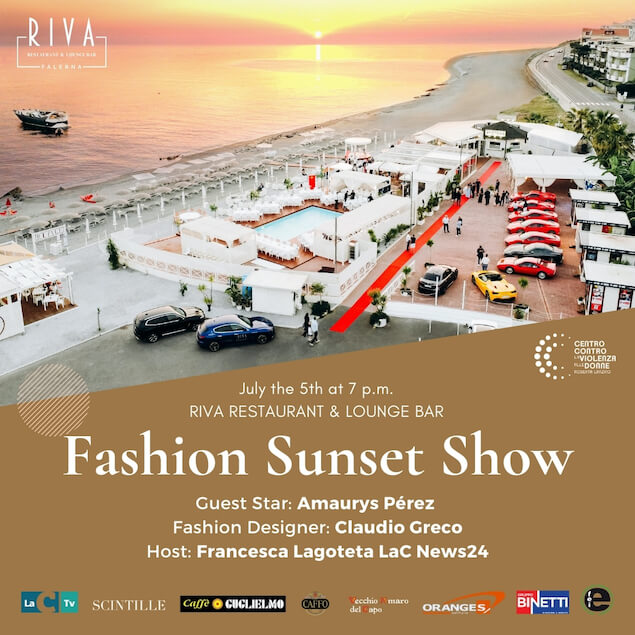 Il 5 luglio la prima edizione del Fashion Sunset Show al Riva Restaurant di Falerna