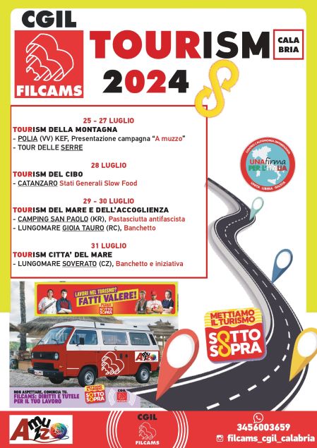 Al via TOURism 2024, l'iniziativa Filcams CGIL Calabria