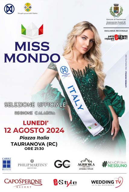 MISS MONDO CALABRIA SI PREPARA PER LA STAGIONE 2025