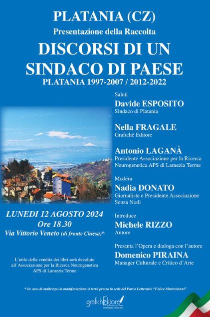 Michele Rizzo presenta il suo libro “Discorsi di un sindaco di paese”.