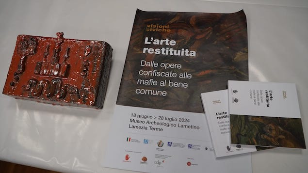 L’arte restituita. Le opere confiscate alle mafie in mostra a Lamezia restano in Calabria