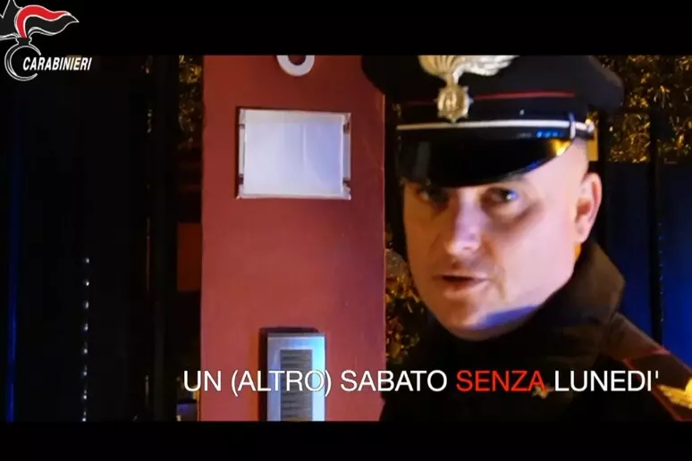 Corto dei carabinieri di Catanzaro contro le stragi del sabato sera