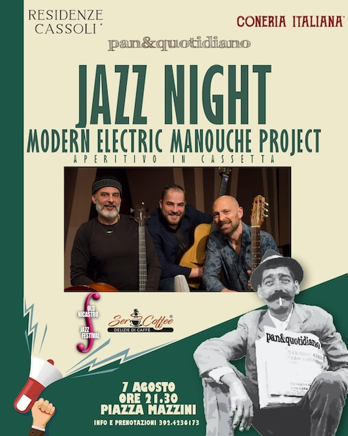 Lamezia. La magia del Modern Electric Manouche Project a piazza Mazzini