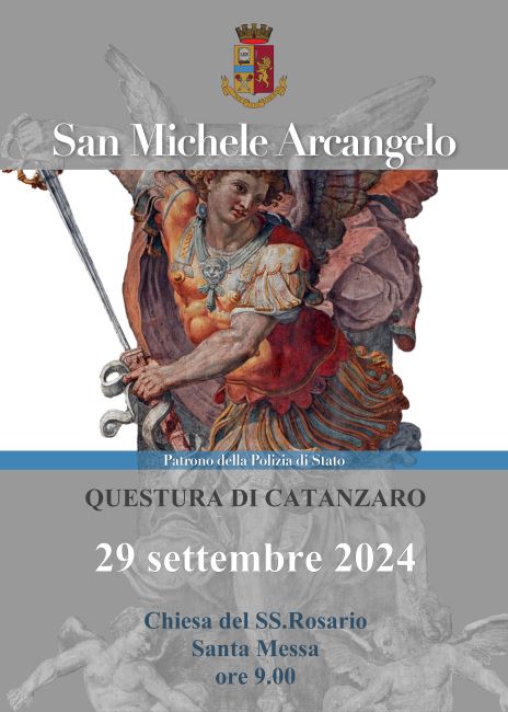 Catanzaro: le iniziative della Questura in occasione della celebrazione di San Michele Arcangelo