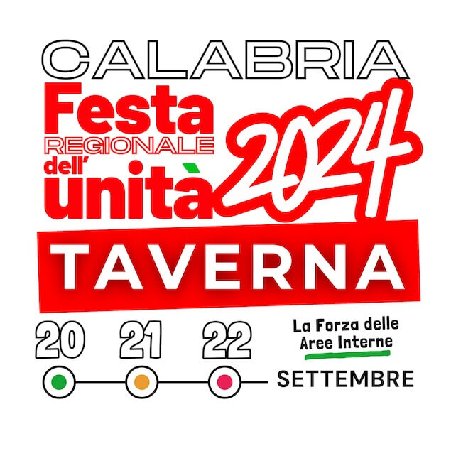 Festa regionale dell’Unità a Taverna il 20, 21 e 22 settembre