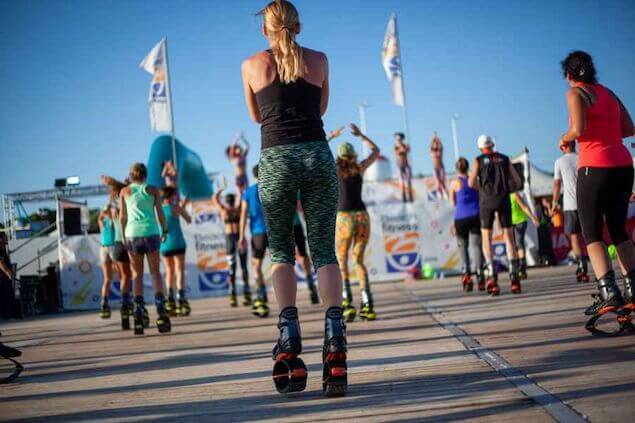 Grandissimo successo per i Kangoo Jumps al Bibione Beach Fitness