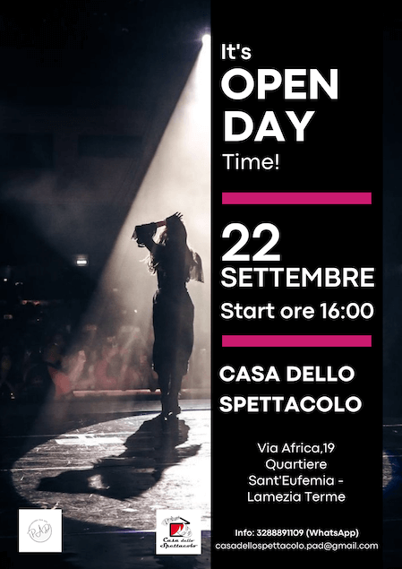 Lamezia. Il  22 settembre Open Day della Casa dello Spettacolo 