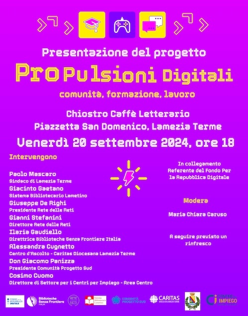 Lamezia. Al via il progetto “(PRO)Pulsioni Digitali