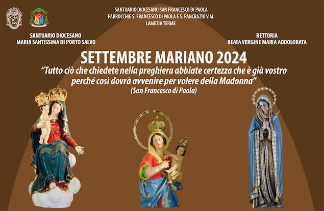 Lamezia. Celebrazioni del Settembre Mariano con le feste della Madonna di Portosalvo e dell’Addolorata