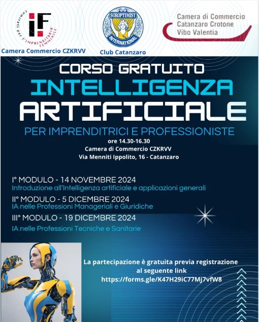 Intelligenza artificiale, nuove opportunità di business: corsi gratuiti per le imprenditrici