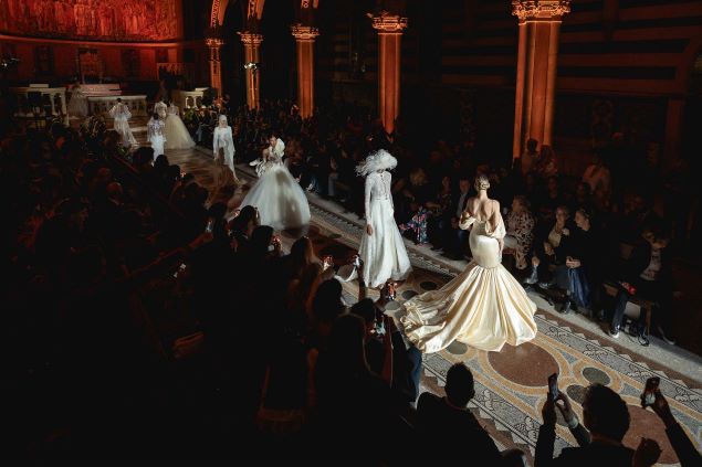 L’alta moda sposa di Elio Guido incanta il Roma Fashion White