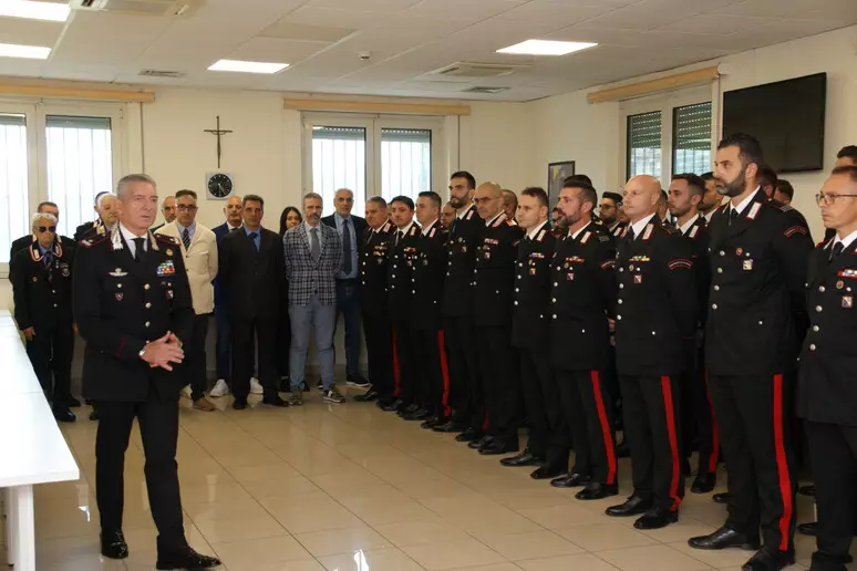 Comandante Legione carabinieri in visita al Gruppo di Locri