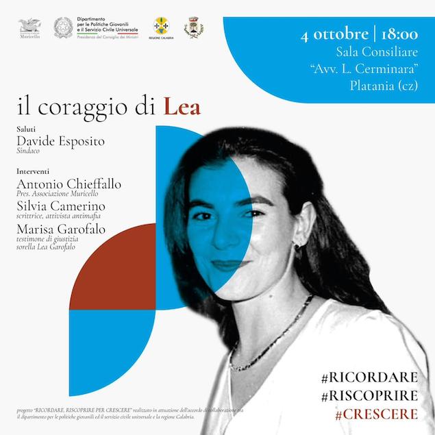 “Il Coraggio di Lea”, a Platania il toccante ricordo di Lea Garofalo