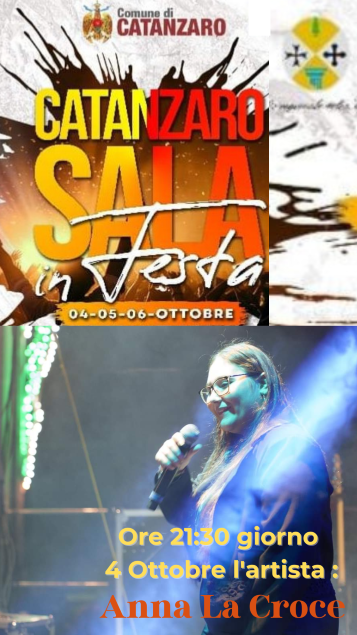 Festa di Catanzaro Sala: Ad aprire le serate la giovane star Anna La Croce