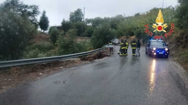 Maltempo in Calabria: diversi gli interventi dei vigili del fuoco