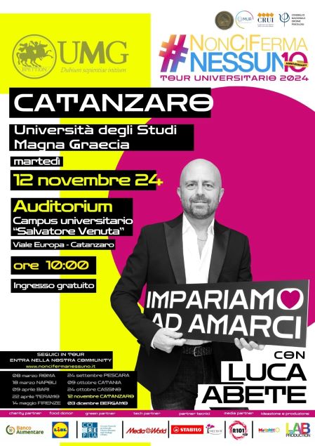 Fa tappa alla Magna Graecia il tour universitario #noncifermanessuno 2