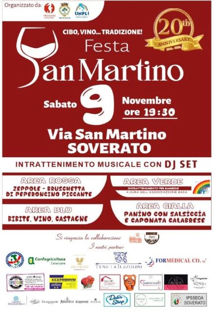 Festa di San Martino da record! Appuntamento per sabato 9 novembre